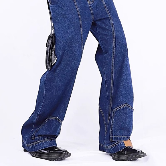 High rise wide legs jeans